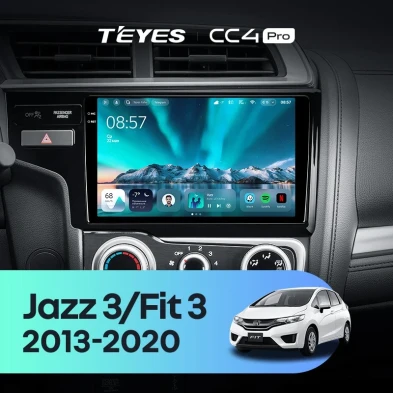Штатная магнитола Teyes CC4 Pro 8/128 Honda Jazz 3 (2015-2020) Тип-A