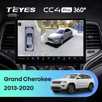Штатная магнитола Teyes CC4 Pro 360 12/256 Jeep Grand Cherokee WK2 (2013-2020) F1 (11")