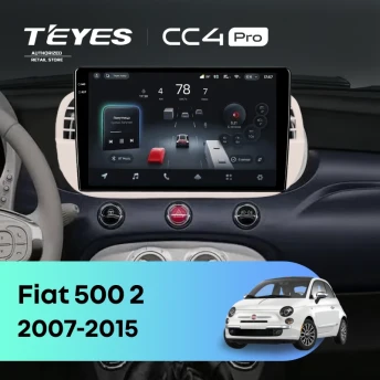 Штатная магнитола Teyes CC4 Pro 8/128 Fiat 500 2 (2007-2015)