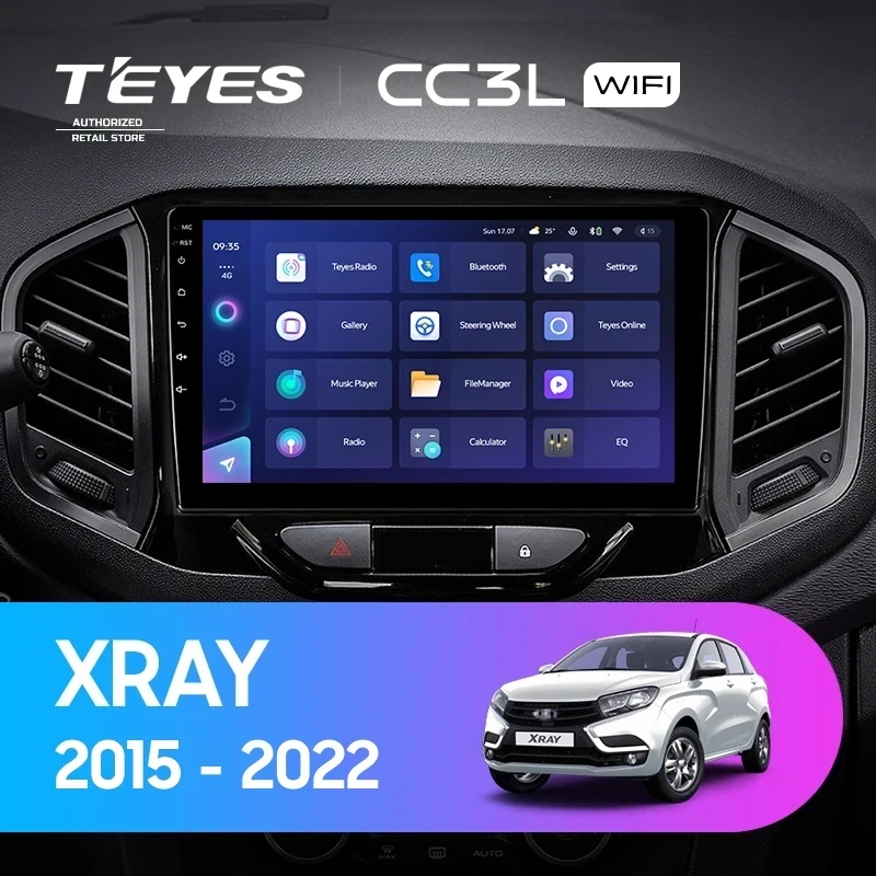 Штатная магнитола Teyes CC3L WiFi 2/32 Lada Xray (2015-2022)