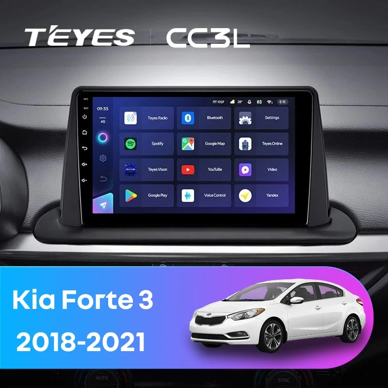 Штатная магнитола Teyes CC3L 4/64 Kia Forte 3 (2018-2021)