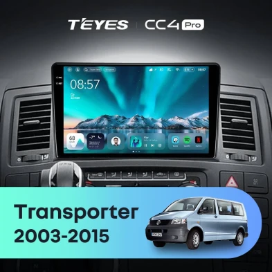 Штатная магнитола Teyes CC4 Pro 8/128 Volkswagen Transporter T5 (2003-2015)