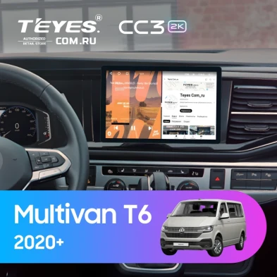 Штатная магнитола Teyes CC3 2K 4/32 Volkswagen Multivan (T6) 2020+ (11")