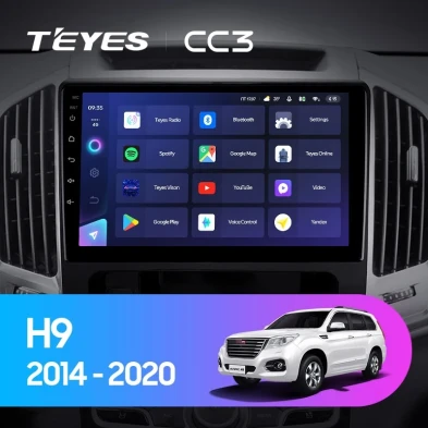 Штатная магнитола Teyes CC3 6/128 Haval H9 (2014-2020)