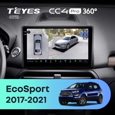Штатная магнитола Teyes CC4 Pro 360 12/256 Ford EcoSport (2017-2021)