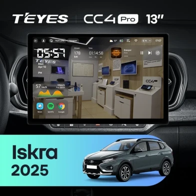 Штатная магнитола Teyes CC4 Pro 12/256 LADA Iskra SW Cross (2025-2026) Тип-B (13")