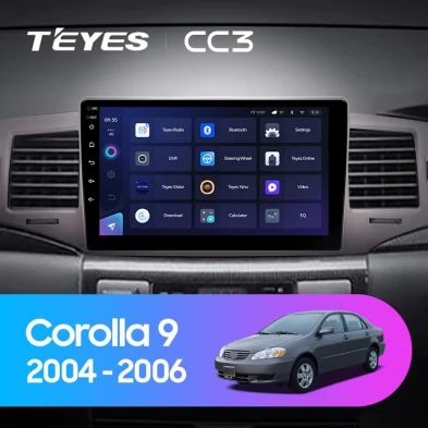 Штатная магнитола Teyes CC3 4/32 Toyota Corolla 9 E120 (2004-2006)