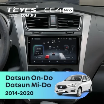 Штатная магнитола Teyes CC4 Pro 12/256 Datsun Mi-Do (2014-2020)