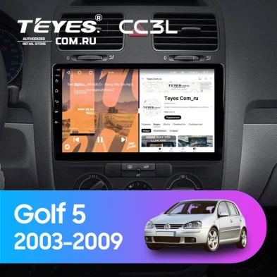 Штатная магнитола Teyes CC3L 4/64 Volkswagen Golf 5 (2003-2009) F2