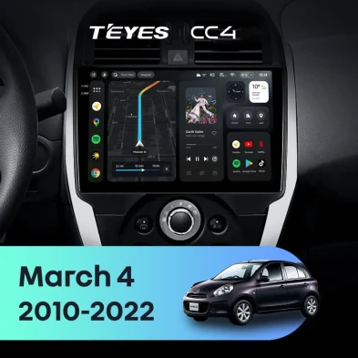 Штатная магнитола Teyes CC4 6/64 Nissan March 4 (K13) (2010-2022) F1