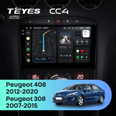 Штатная магнитола Teyes CC4 6/64 Peugeot 408 1 T7 (2012-2020)