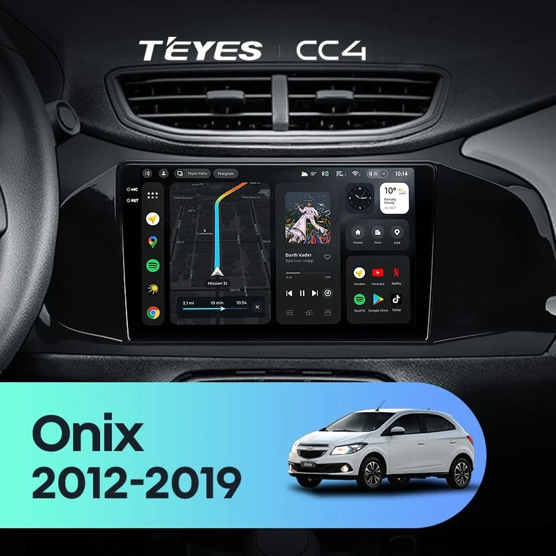 Штатная магнитола Teyes CC4 8/128 Chevrolet Onix (2012-2019)