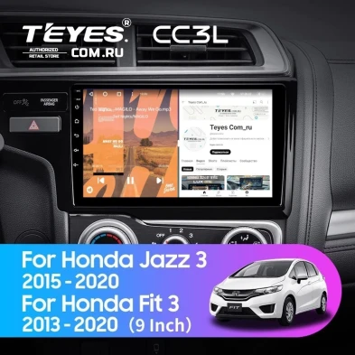 Штатная магнитола Teyes CC3L 4/64 Honda Fit 3 GP GK (2013-2020) Тип-B