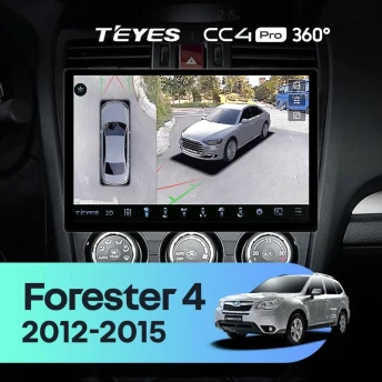 Штатная магнитола Teyes CC4 Pro 360 8/128 Subaru Forester 4 SJ (2012-2015) Тип-A (11")
