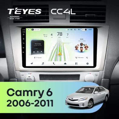 Штатная магнитола Teyes CC4L 6/64 Toyota Camry 6 XV 40 (2006-2011) F2