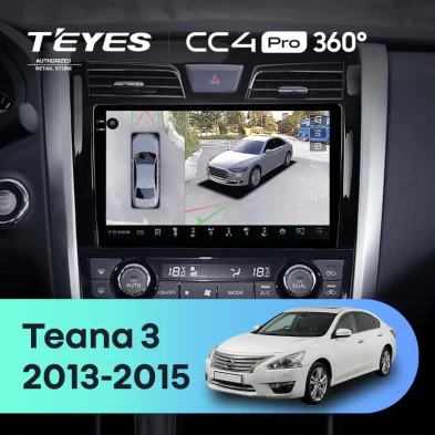 Штатная магнитола Teyes CC4 Pro 360 8/128 Nissan Teana J33 (2013-2015) Тип-C