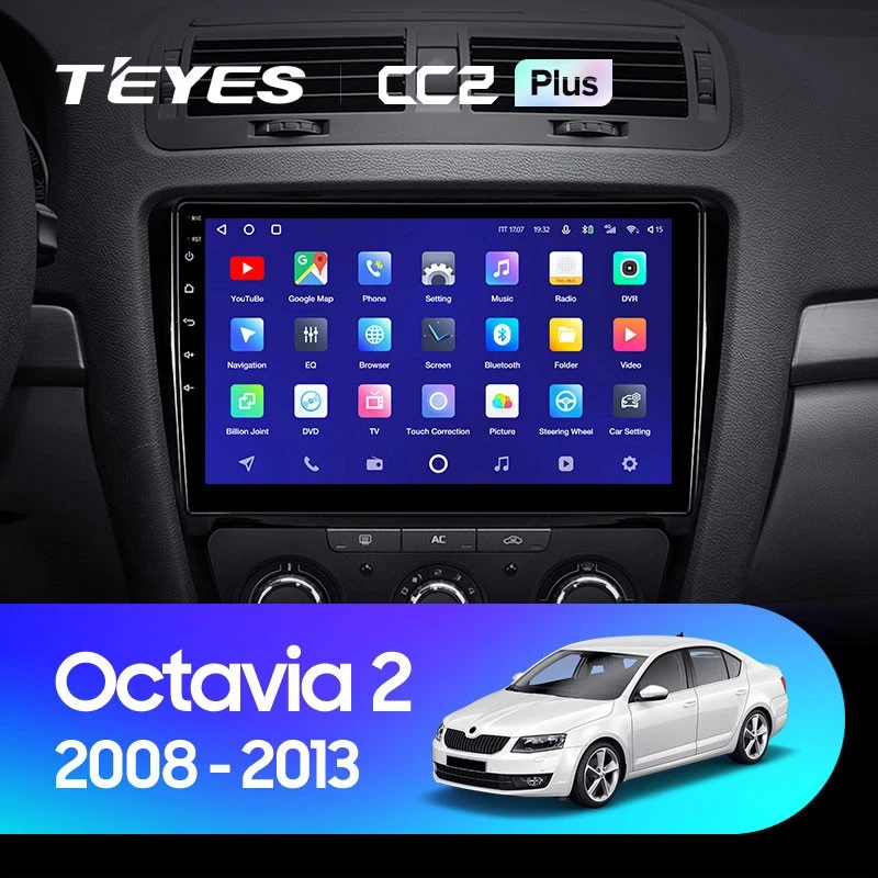 Штатная магнитола Teyes CC2L Plus 1/16 Skoda Octavia 2 A5 (2008-2013)