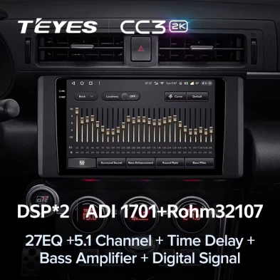 Штатная магнитола Teyes CC3 2K 4/32 Toyota GR 86 ZN8 GT 86 ZN6 (2012-2021)