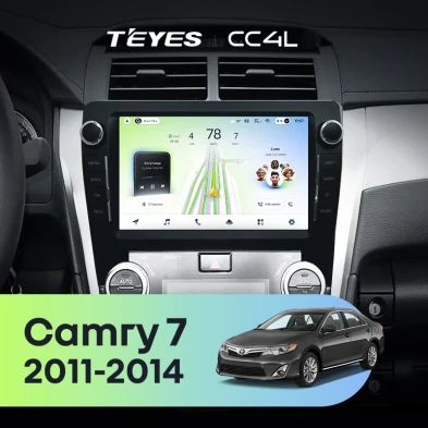 Штатная магнитола Teyes CC4L 6/64 Toyota Camry 7 XV 50 55 (2011-2014) F3 с кнопками