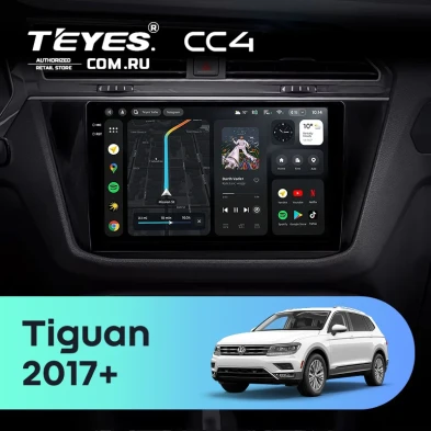 Штатная магнитола Teyes CC4 6/64 Volkswagen Tiguan 2017+
