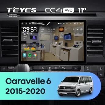 Штатная магнитола Teyes CC4 Pro 12/256 Volkswagen Caravelle T6 (2015-2020) (11")