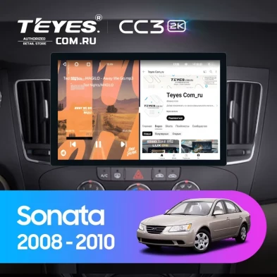 Штатная магнитола Teyes CC3 2K 4/64 Hyundai Sonata NF (2008-2010) F2 (11")